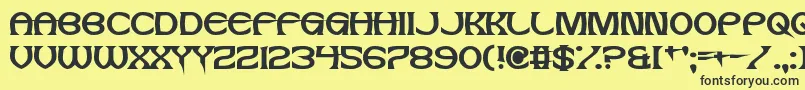 JesusFrank Font – Black Fonts on Yellow Background