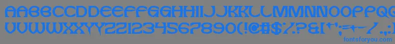 JesusFrank Font – Blue Fonts on Gray Background
