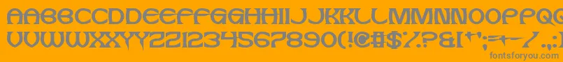 JesusFrank Font – Gray Fonts on Orange Background