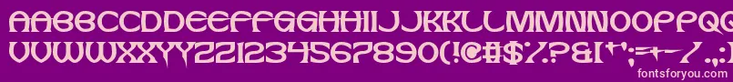 JesusFrank Font – Pink Fonts on Purple Background