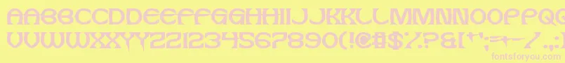 JesusFrank Font – Pink Fonts on Yellow Background