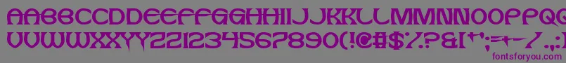 JesusFrank Font – Purple Fonts on Gray Background