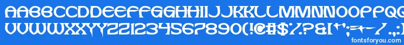 JesusFrank Font – White Fonts on Blue Background