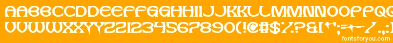 JesusFrank Font – White Fonts on Orange Background