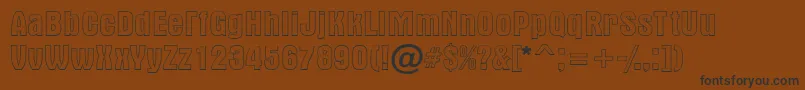 Police AAlternaotlregular – polices noires sur fond brun