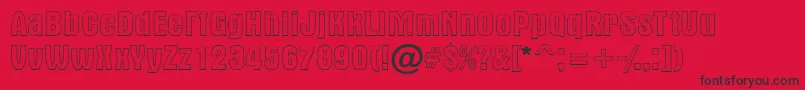 AAlternaotlregular Font – Black Fonts on Red Background