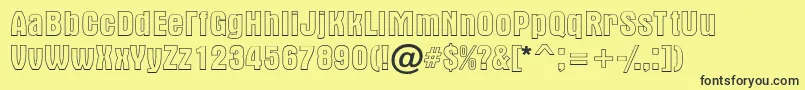 AAlternaotlregular Font – Black Fonts on Yellow Background