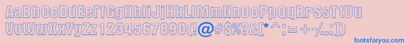 AAlternaotlregular Font – Blue Fonts on Pink Background