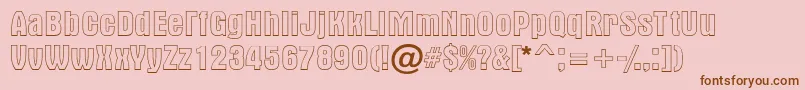 AAlternaotlregular Font – Brown Fonts on Pink Background