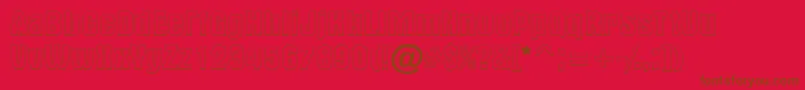 fuente AAlternaotlregular – Fuentes Marrones Sobre Fondo Rojo