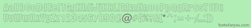 AAlternaotlregular Font – Gray Fonts on Green Background