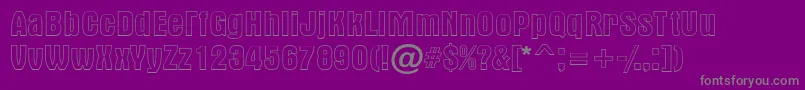 AAlternaotlregular Font – Gray Fonts on Purple Background