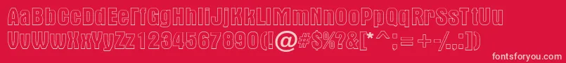 AAlternaotlregular Font – Pink Fonts on Red Background