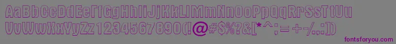 AAlternaotlregular Font – Purple Fonts on Gray Background