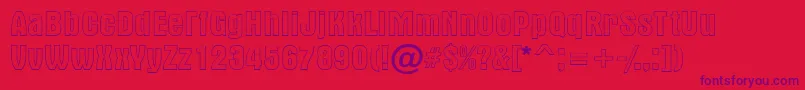 AAlternaotlregular Font – Purple Fonts on Red Background