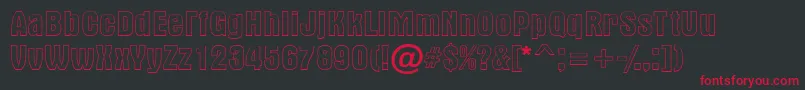 AAlternaotlregular Font – Red Fonts on Black Background