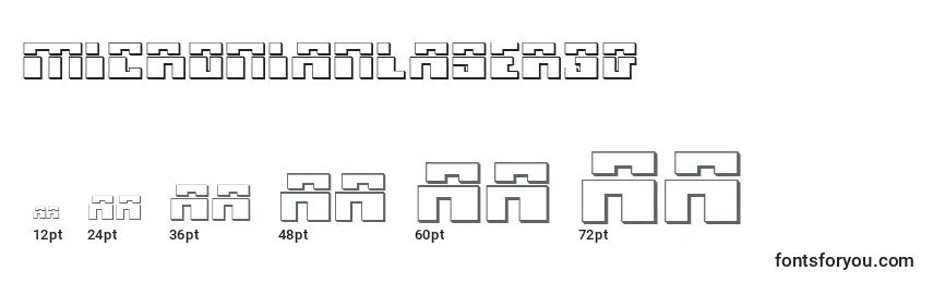 MicronianLaser3D Font Sizes