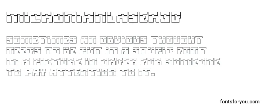 MicronianLaser3D Font