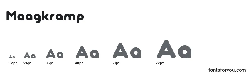 Maagkramp Font Sizes