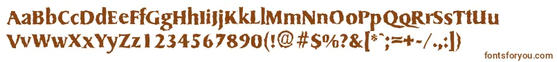 SydneyrandomBold Font – Brown Fonts on White Background