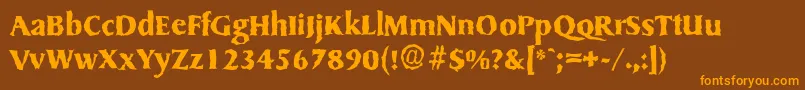 Más sobre la fuente SydneyrandomBold fuente SydneyrandomBold – Fuentes Naranjas Sobre Fondo Marrón