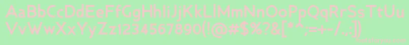 AncillaryBold Font – Pink Fonts on Green Background
