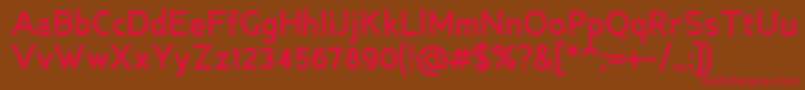 AncillaryBold Font – Red Fonts on Brown Background