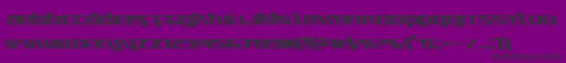 Fonte Ultramarinesleft – fontes pretas em um fundo violeta