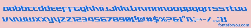 Ultramarinesleft Font – Blue Fonts on Pink Background