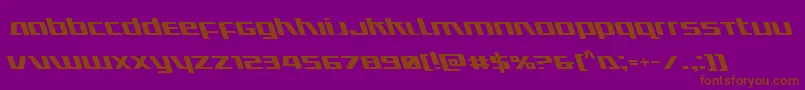 Ultramarinesleft Font – Brown Fonts on Purple Background