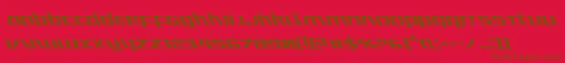 Ultramarinesleft Font – Brown Fonts on Red Background