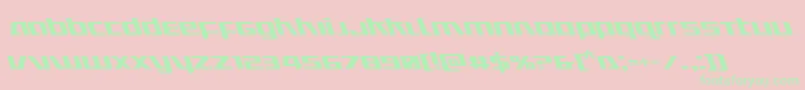 Ultramarinesleft Font – Green Fonts on Pink Background