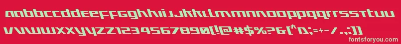 Ultramarinesleft Font – Green Fonts on Red Background