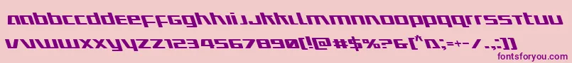 Ultramarinesleft Font – Purple Fonts on Pink Background