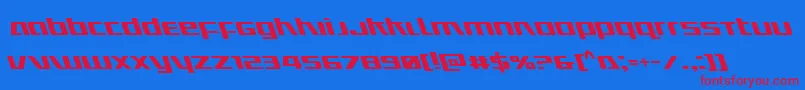 fuente Ultramarinesleft – Fuentes Rojas Sobre Fondo Azul