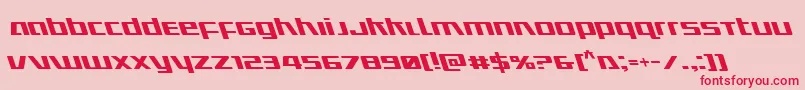 Ultramarinesleft Font – Red Fonts on Pink Background