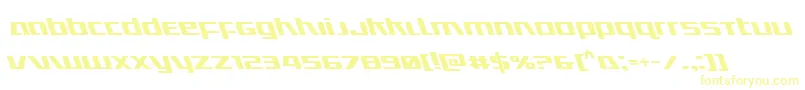 Ultramarinesleft Font – Yellow Fonts on White Background