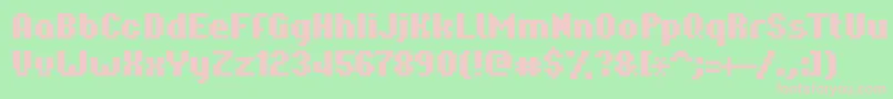 Hardpixel Font – Pink Fonts on Green Background