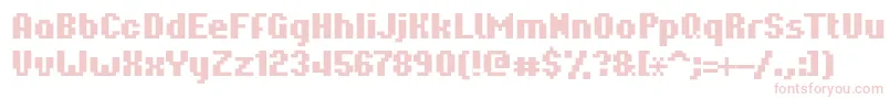 Hardpixel Font – Pink Fonts on White Background