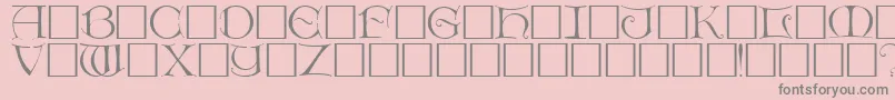 DietercapsRegular Font – Gray Fonts on Pink Background