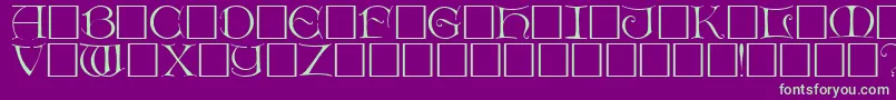 Police DietercapsRegular – polices vertes sur fond violet