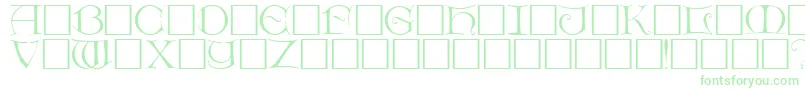 DietercapsRegular Font – Green Fonts on White Background
