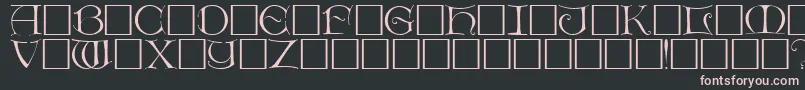 DietercapsRegular Font – Pink Fonts on Black Background