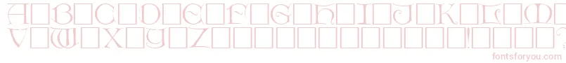 DietercapsRegular Font – Pink Fonts on White Background