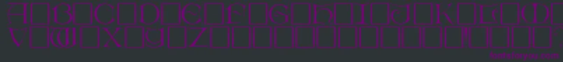 DietercapsRegular Font – Purple Fonts on Black Background