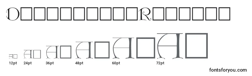 DietercapsRegular Font Sizes