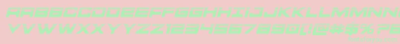 Montrochalfital Font – Green Fonts on Pink Background