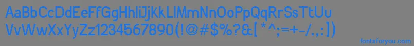 PatinioNeue Font – Blue Fonts on Gray Background
