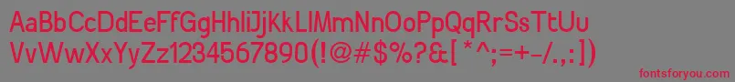 PatinioNeue Font – Red Fonts on Gray Background