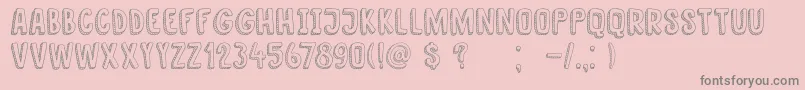 DkNanuk Font – Gray Fonts on Pink Background